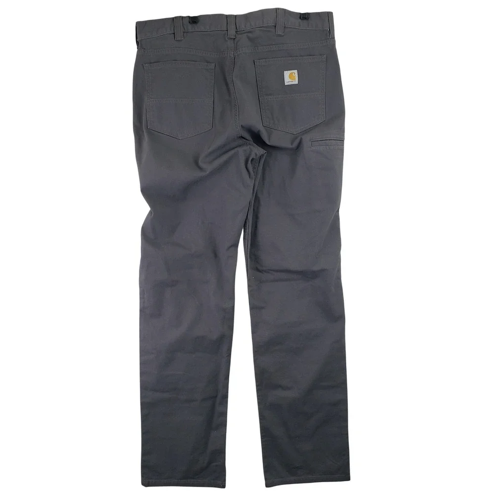 Carhartt BN2517-M Pants Mens 38x36 (Fits 38x35) Grey Workwear Rugged Utility